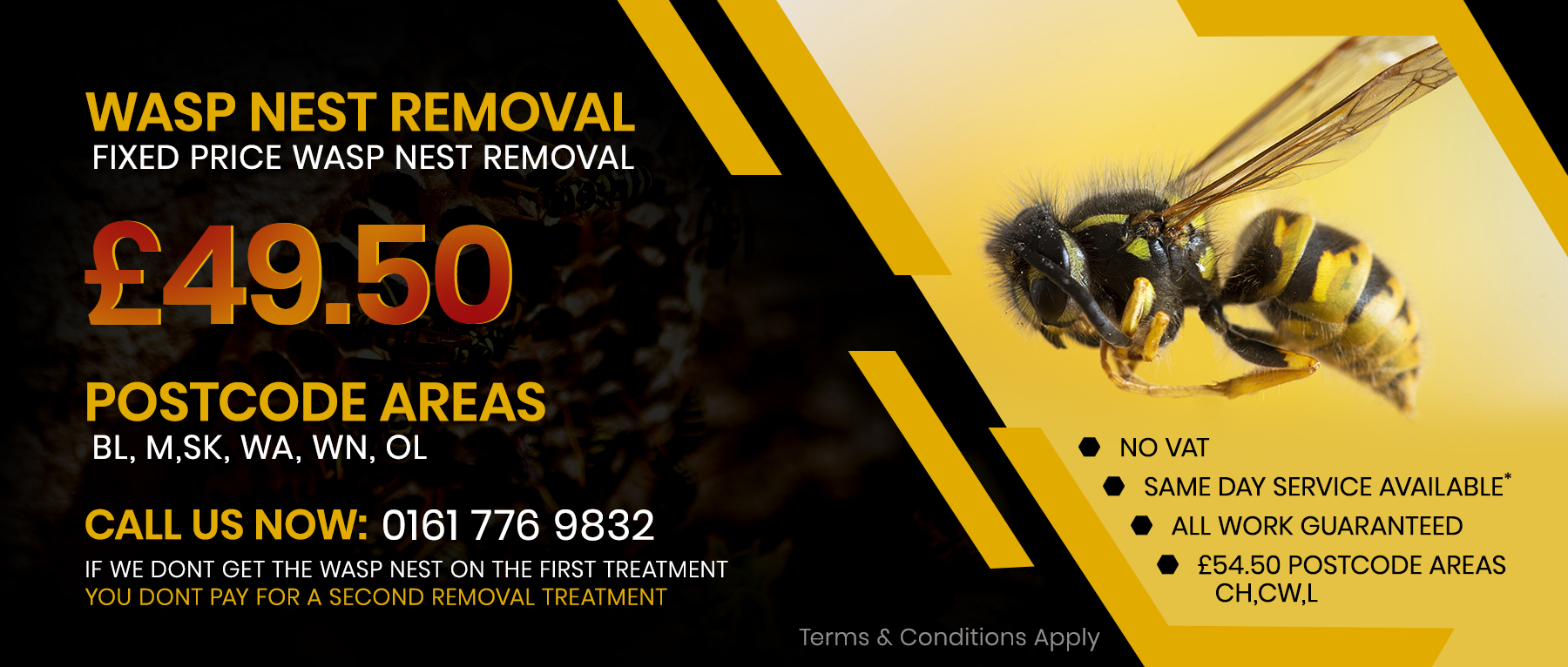 Wasp Removal Banner